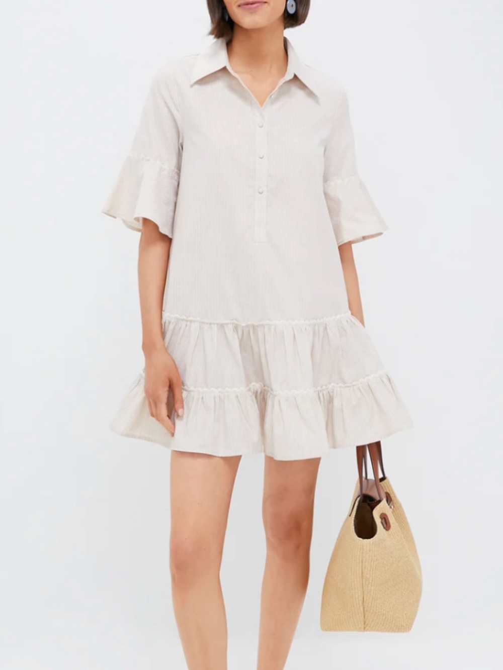 Tuckernuck Tan Stripe Mckenna Dress